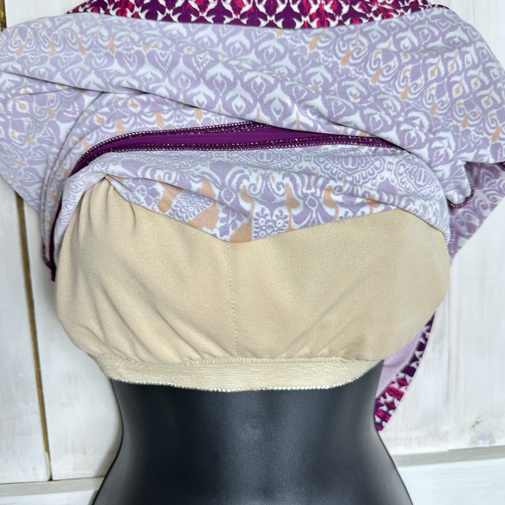 Athleta Printed Shorebreak Swim Athletic Dress Multicolored Print Sleeveless Med - Picture 6 of 8